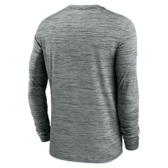 Philadelphia Eagles Sideline Velocity Dri-FIT Long Sleeve T-Shirt Gray