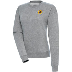 San Diego Padres Antigua Women's Cooperstown Victory Crewneck Pullover Sweatshirt - Heather Gray Pullover