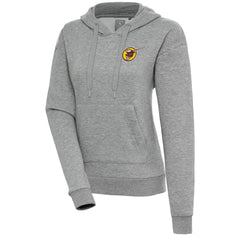 San Diego Padres Antigua Women's Cooperstown Victory Pullover Hoodie - Heather Gray Hoodies