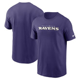 Baltimore Ravens Primetime Wordmark Essential T-Shirt Purple