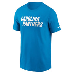 Carolina Panthers Primetime Wordmark Essential T-Shirt Blue