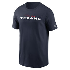 Houston Texans Wordmark Essential T-Shirt Navy