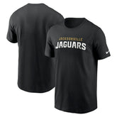 Jacksonville Jaguars Primetime Wordmark Essential T-Shirt Black