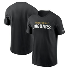 Jacksonville Jaguars Primetime Wordmark Essential T-Shirt Black