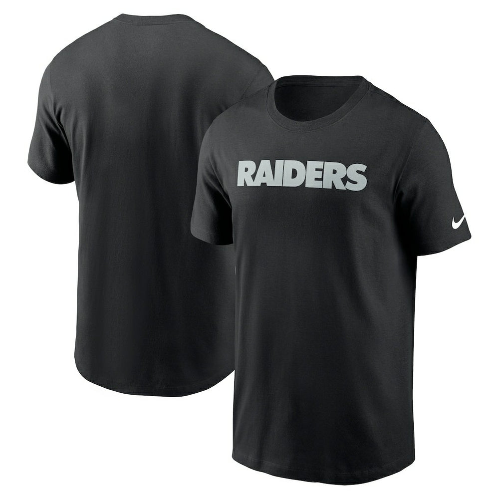 Las Vegas Raiders Primetime Wordmark Essential T-Shirt Black