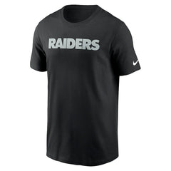 Las Vegas Raiders Primetime Wordmark Essential T-Shirt Black