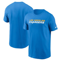 Los Angeles Chargers Primetime Wordmark Essential T-Shirt Powder Blue