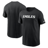 Philadelphia Eagles Primetime Wordmark Essential T-Shirt Black