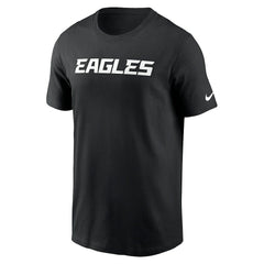 Philadelphia Eagles Primetime Wordmark Essential T-Shirt Black
