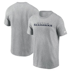 Seattle Seahawks Primetime Wordmark Essential T-Shirt Heather Gray
