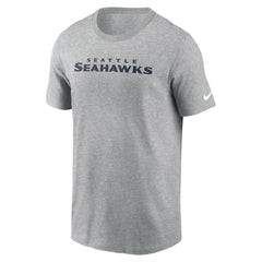 Seattle Seahawks Primetime Wordmark Essential T-Shirt Heather Gray