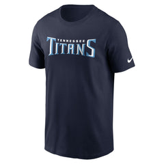 Tennessee Titans Primetime Wordmark Essential T-Shirt Navy