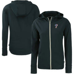 Philadelphia Phillies Cutter & Buck Women's Daybreak Eco Recycled Full-Zip Hoodie - Navy Hoodies