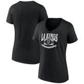 NHL Los Angeles Kings Women's Slapshot V-Neck T-Shirt - Black
