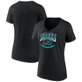 NHL San Jose Sharks Women's Slapshot V-Neck T-Shirt - Black