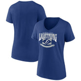 NHL Tampa Bay Lightning Women's Slapshot V-Neck T-Shirt - Blue