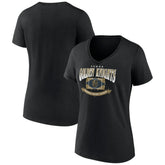 NHL Vegas Golden Knights Women's Slapshot V-Neck T-Shirt - Black