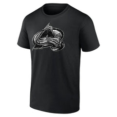 NHL Colorado Avalanche Iced Out T-Shirt - Black
