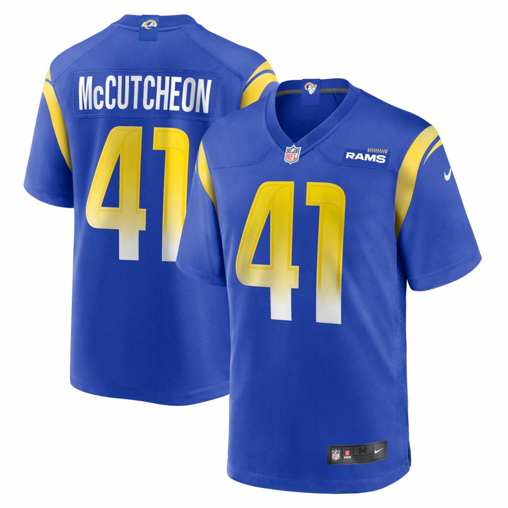 NFL Cameron McCutcheon Los Angeles Rams Game Jersey - Royal