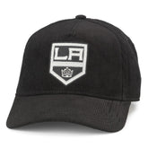 NHL Los Angeles Kings American Needle Corduroy Chain Stitch Adjustable Hat - Black