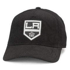 NHL Los Angeles Kings American Needle Corduroy Chain Stitch Adjustable Hat - Black