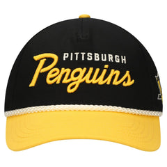 NHL Pittsburgh Penguins American Needle Roscoe Washed Twill Adjustable Hat - Black/Gold