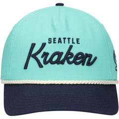 NHL Seattle Kraken American Needle Roscoe Washed Twill Adjustable Hat - Light Blue/Deep Sea Blue