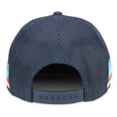 NHL Seattle Kraken American Needle HotFoot Stripes Trucker Adjustable Hat - Deep Sea Blue
