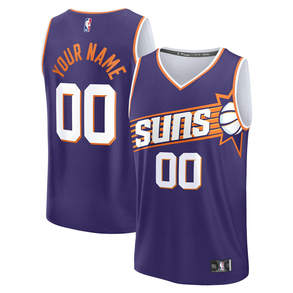 NBA Phoenix Suns Youth Fast Break Custom Replica Jersey - Purple - Icon Edition