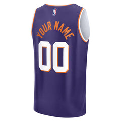 NBA Phoenix Suns Youth Fast Break Custom Replica Jersey - Purple - Icon Edition