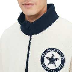 Dallas Cowboys Tommy Hilfiger Jordan Sherpa Quarter-Zip Jacket White