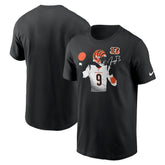 Joe Burrow Cincinnati Bengals Player Graphic T-Shirt Black