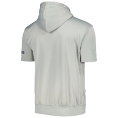 Memphis Grizzlies Short Sleeve Pullover Hoodie Silver/Light Blue