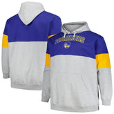 Golden State Warriors Big & Tall Pullover Hoodie Royal/Gold