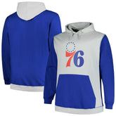 Philadelphia 76ers Big & Tall Primary Arctic Pullover Hoodie Royal/Silver