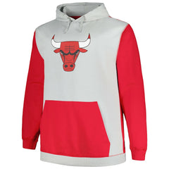 Chicago Bulls Big & Tall Primary Arctic Pullover Hoodie Red/Silver