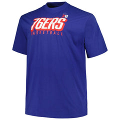 Philadelphia 76ers Big & Tall Short Sleeve & Long Sleeve T-Shirt Set Royal/Red