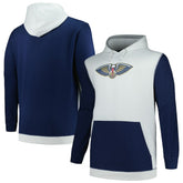 New Orleans Pelicans Big & Tall Primary Arctic Pullover Hoodie Navy/Silver