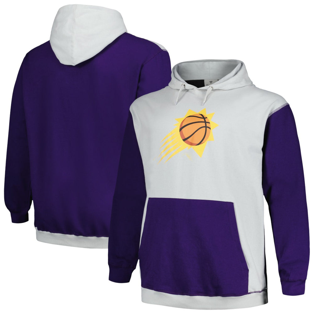 Phoenix Suns Big & Tall Primary Arctic Pullover Hoodie Purple/Silver