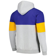 Golden State Warriors Contrast Pieced Pullover Hoodie Royal