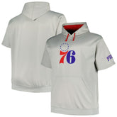 Philadelphia 76ers Big & Tall Logo Pullover Hoodie Silver