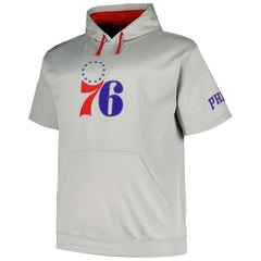Philadelphia 76ers Big & Tall Logo Pullover Hoodie Silver
