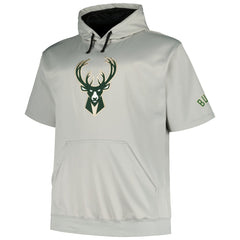 Milwaukee Bucks Big & Tall Logo Pullover Hoodie Silver