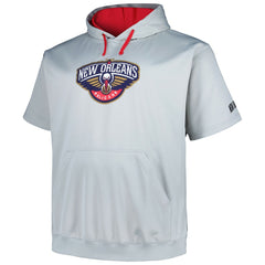 New Orleans Pelicans Big & Tall Logo Pullover Hoodie Silver