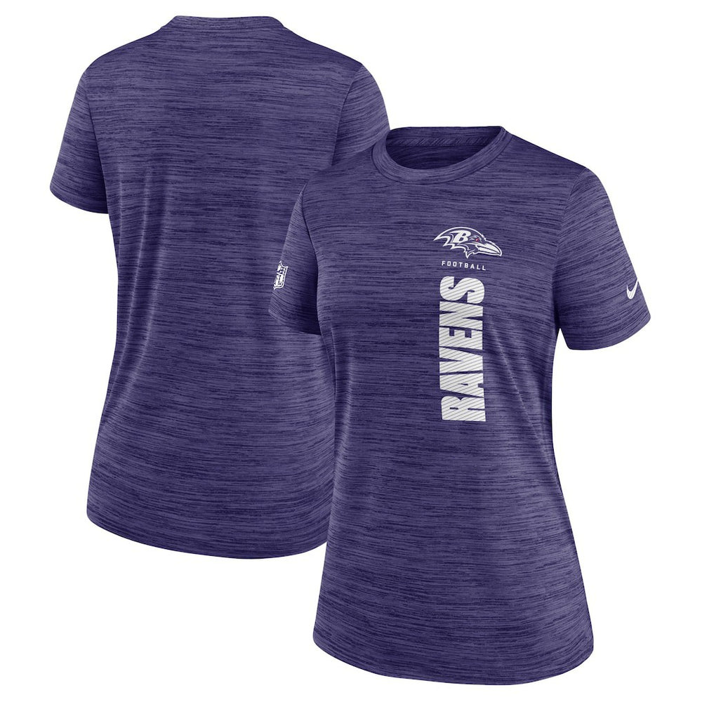Baltimore Ravens Women's Sideline Velocity Dri-FIT T-Shirt Purple