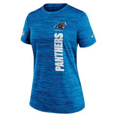 Carolina Panthers Women's Sideline Velocity Dri-FIT T-Shirt Blue