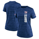 New York Giants Women's Sideline Velocity Dri-FIT T-Shirt Royal