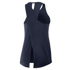 Dallas Cowboys Women's Open-Back Crisscross Dri-FIT Tank Top Navy