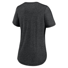 New York Jets Women's Fashion Tri-Blend T-Shirt Heather Black