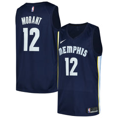 NBA Ja Morant Memphis Grizzlies Swingman Player Jersey - Icon Edition - Navy